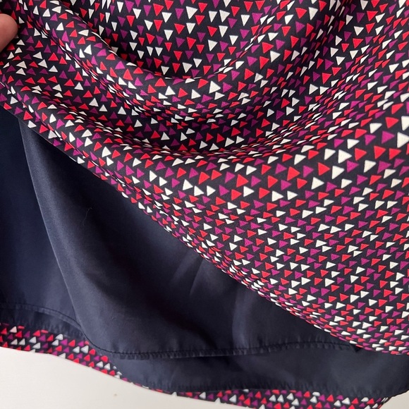 GAP Geometric Triangle Pattern Strapless Zip-Up Mini Dress - Women's 20 - Picture 6 of 7